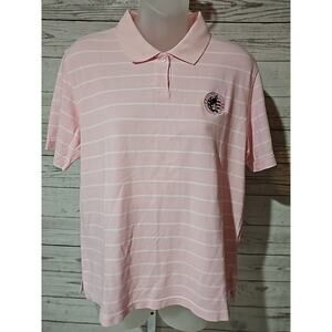 E.P. Striped Pink Polo Shirt – 2005 U.S. Open Pinehurst Women's - Large
